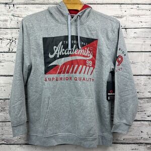 Akademiks‎ Aka Retro Graphic Print on Gray Hoodie [Size 3XL] New